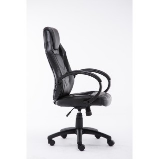 Silla gaming JARAMA, diseño deportivo, color negro 2