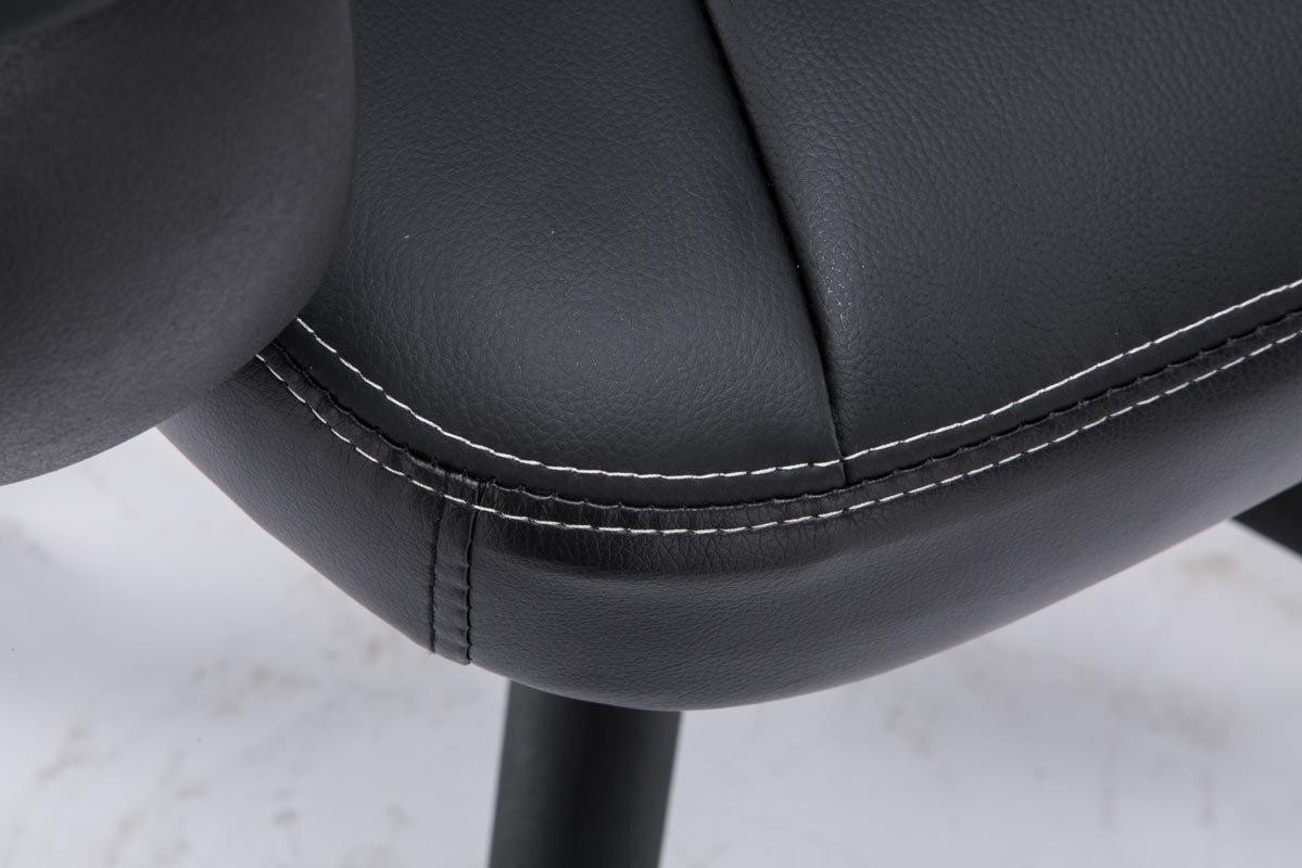 Silla Gaming JARAMA, Gran Comodidad y Diseño Deportivo, En Piel y Tela, Color Negro