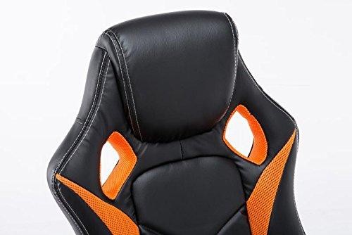 Silla Gaming JARAMA, Gran Comodidad y Diseño Deportivo, En Piel y Tela, Color Negro