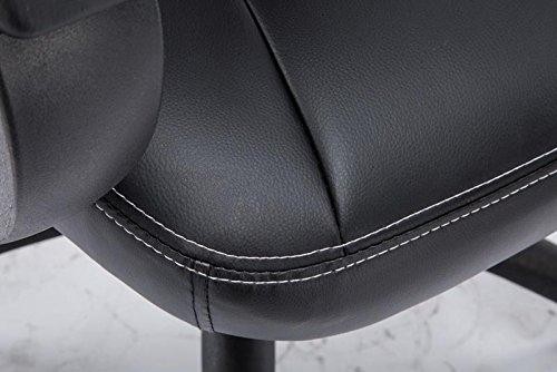Silla Gaming JARAMA, Gran Comodidad y Diseño Deportivo, En Piel y Tela, Color Negro