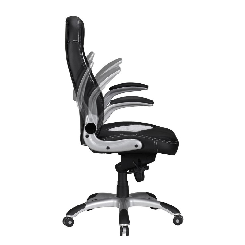 Silla Gaming MONTREAL. Diseño de inspiración deportiva, gran acolchado y para uso profesional de 8 horas, en negro
