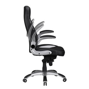 Silla Gaming MONTREAL. Diseño de inspiración deportiva, gran acolchado y para uso profesional de 8 horas, en negro
