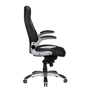 Silla Gaming MONTREAL. Diseño de inspiración deportiva, gran acolchado y para uso profesional de 8 horas, en negro