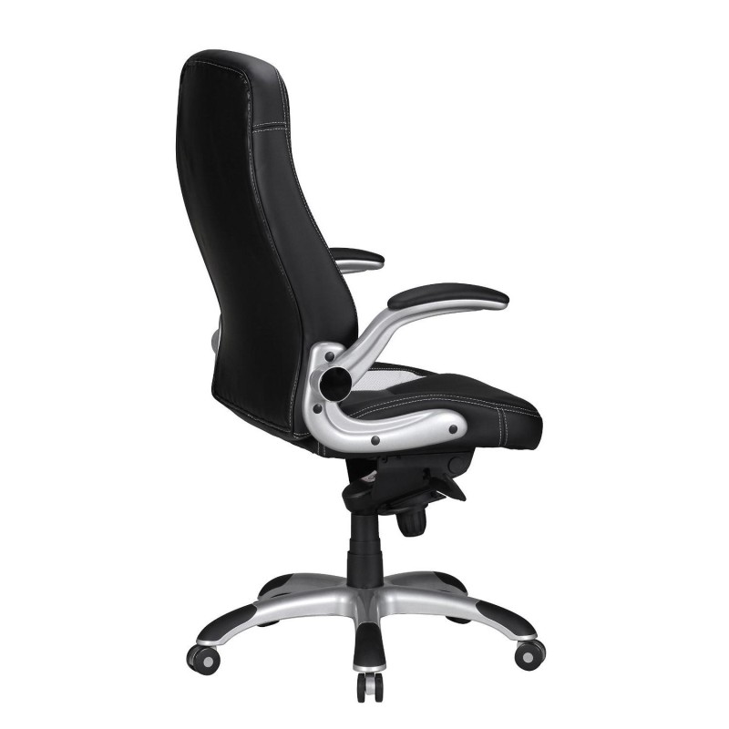 Silla Gaming MONTREAL. Diseño de inspiración deportiva, gran acolchado y para uso profesional de 8 horas, en negro