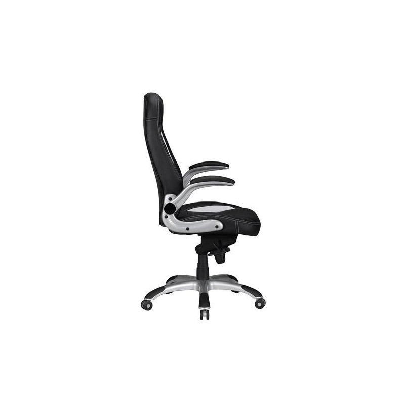 Silla Gaming MONTREAL. Diseño de inspiración deportiva, gran acolchado y para uso profesional de 8 horas, en negro