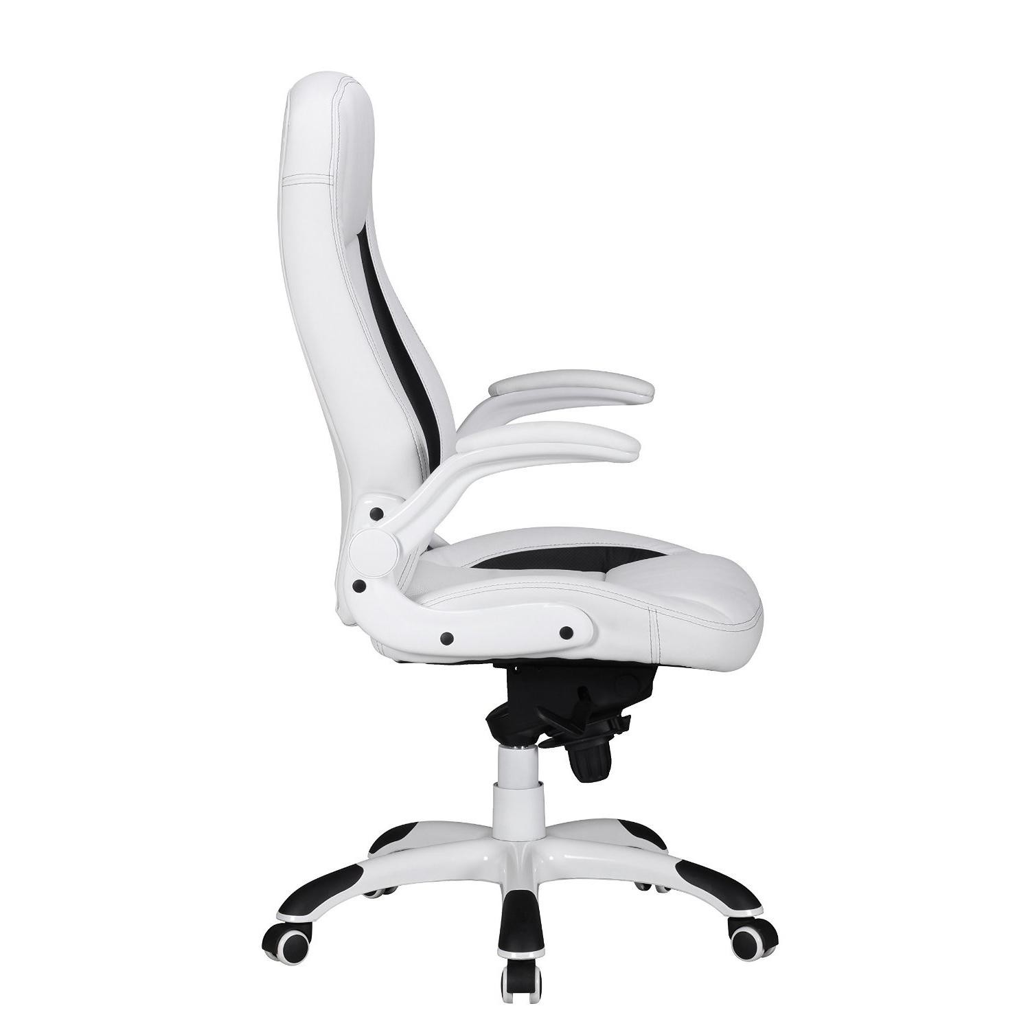 Silla de Ordenador MONTREAL con precioso Diseño Gaming, Tapizada en Piel, Uso Profesional 8h, Negro