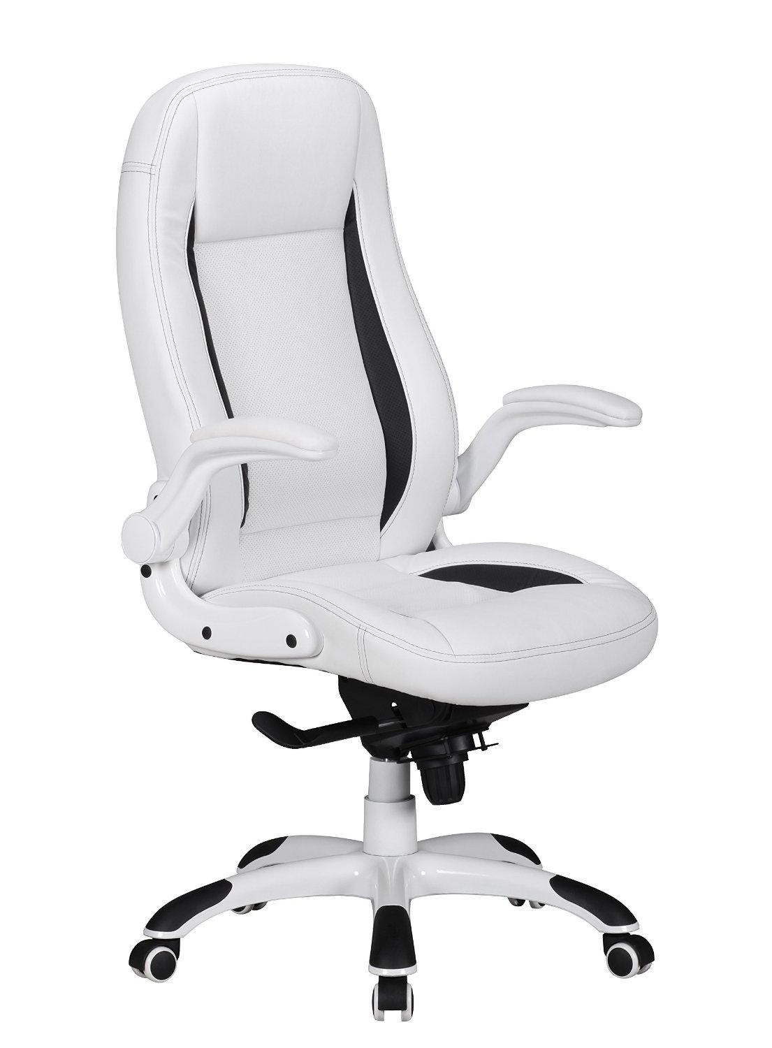Silla de Ordenador MONTREAL con precioso Diseño Gaming, Tapizada en Piel, Uso Profesional 8h, Negro