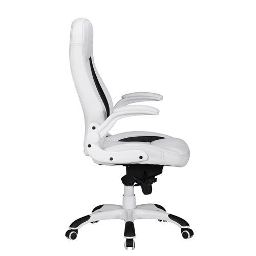 Silla de Ordenador MONTREAL con precioso Diseño Gaming, Tapizada en Piel, Uso Profesional 8h, Negro