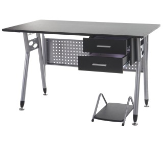 Mesa para ordenador CARIBE, en metal con cajones y soporte para CPU 2