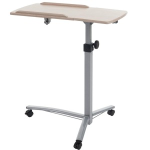 Mesa / Atril STAND, superficie para ordenador y ratón, ajustable en altura y con ruedas