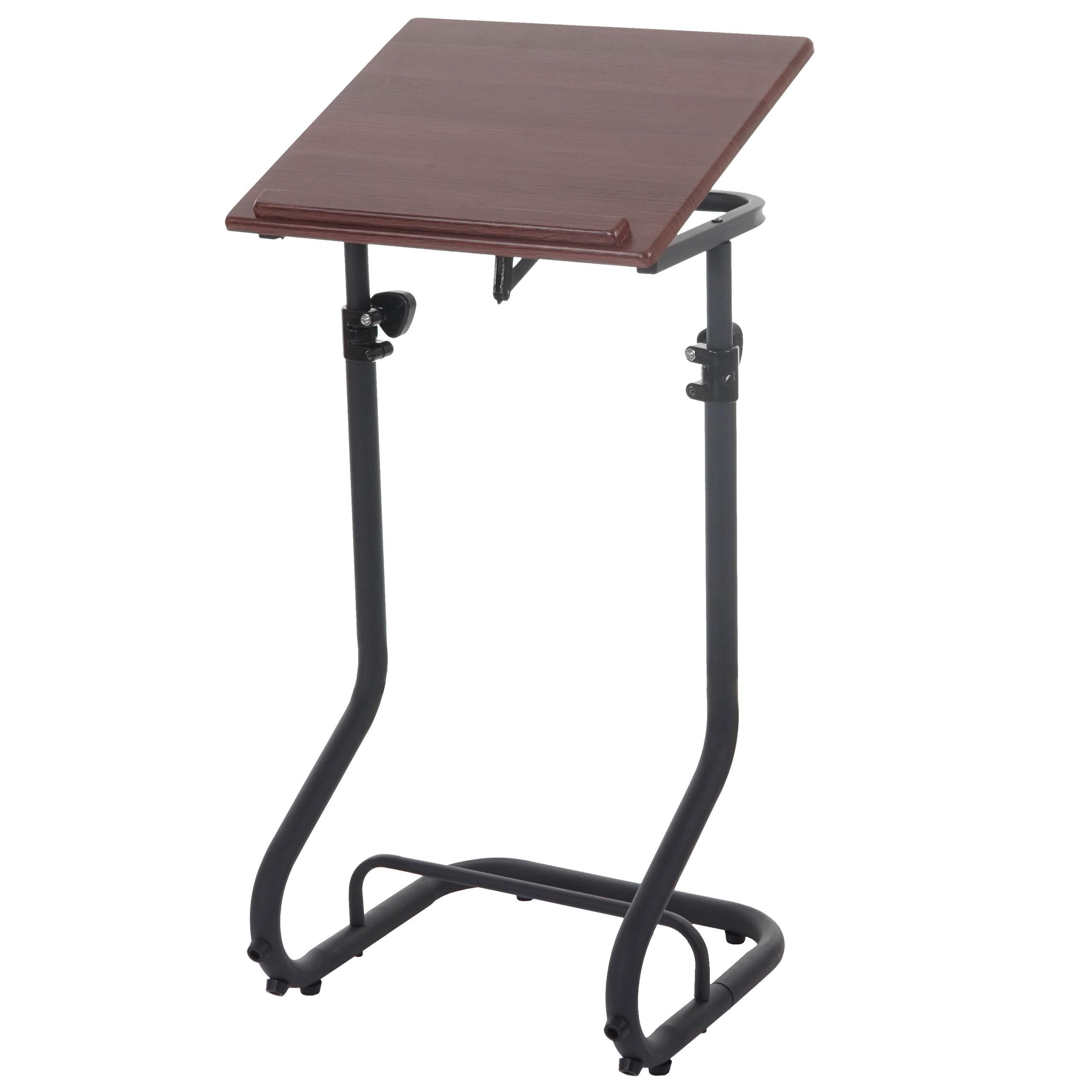 Mesa / Atril para Ordenador Portátil STAND PRO, Ajustable en Altura, con Superficie en Madera Color Nogal