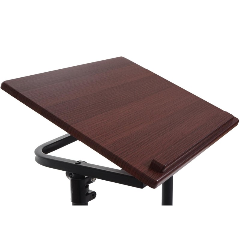 Mesa / Atril STAND PRO, superficie para ordenador en madera color nogal, ajustable en altura