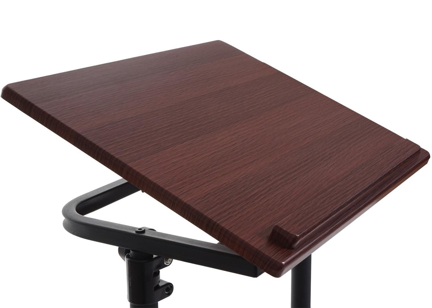 Mesa / Atril para Ordenador Portátil STAND PRO, Ajustable en Altura, con Superficie en Madera Color Nogal