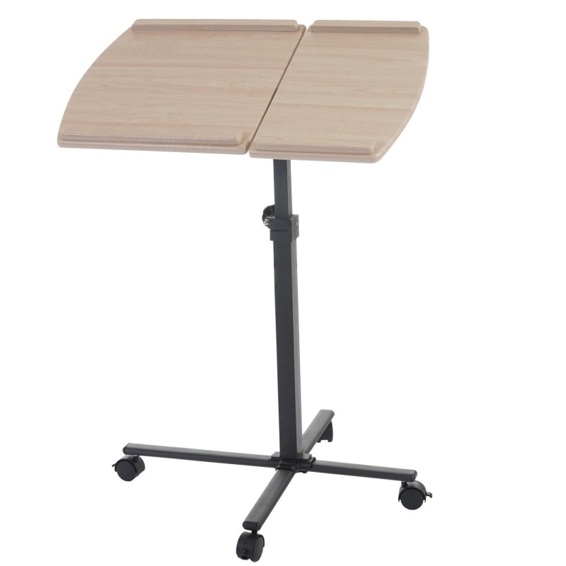 Mesa / Atril STAND TOP, superficie para ordenador en madera, ajustable en altura y con ruedas