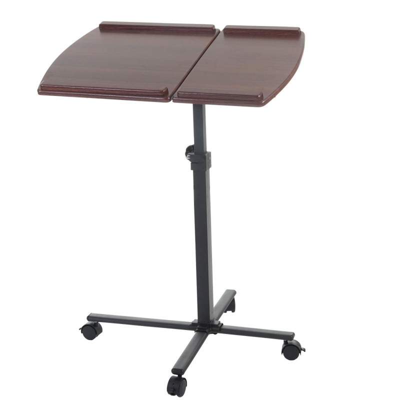 Mesa / Atril STAND TOP, superficie para ordenador en madera, ajustable en altura y con ruedas