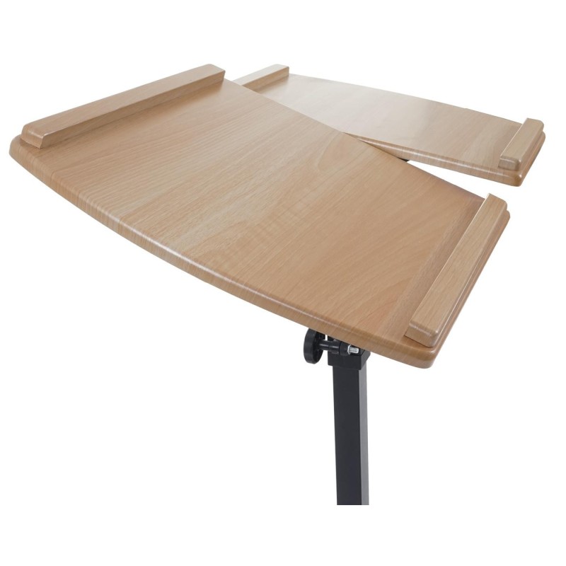Mesa / Atril STAND TOP, superficie para ordenador en madera, ajustable en altura y con ruedas