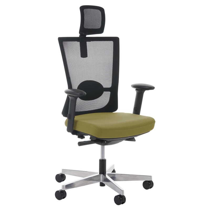 Silla ergonómica NILO PRO, 100% ajustable, en negro