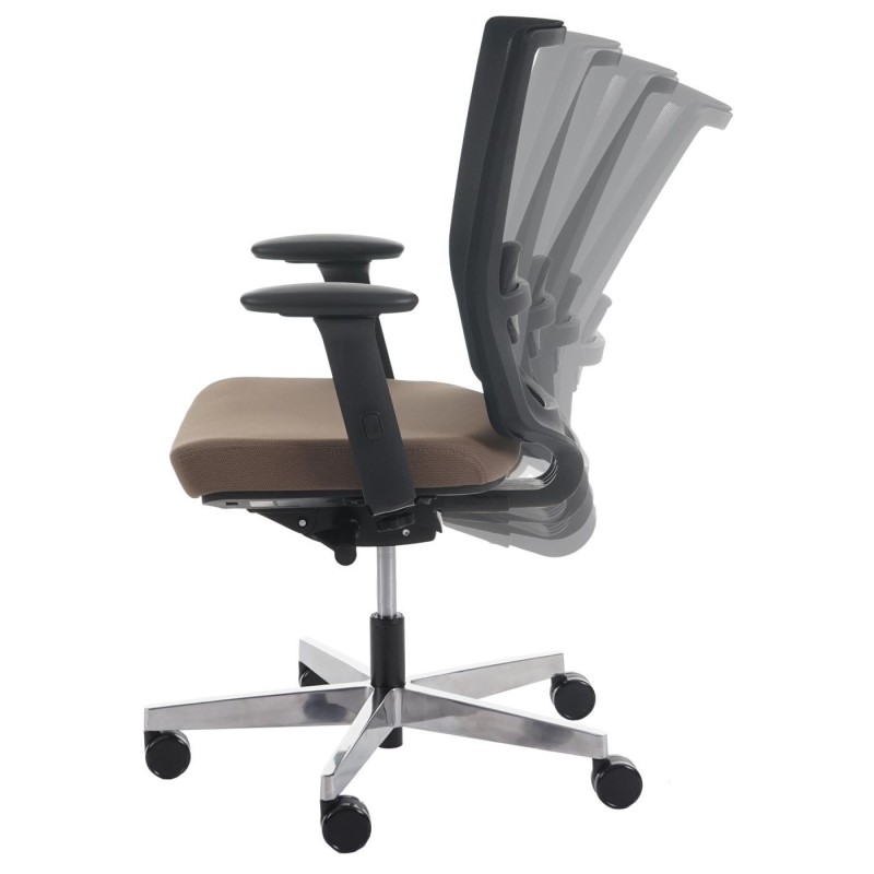 Silla ergonómica NILO, 100% ajustable, en negro