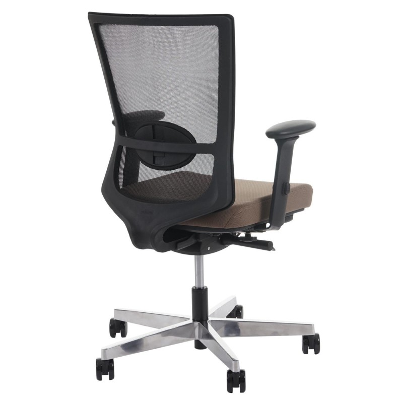 Silla ergonómica NILO, 100% ajustable, en negro