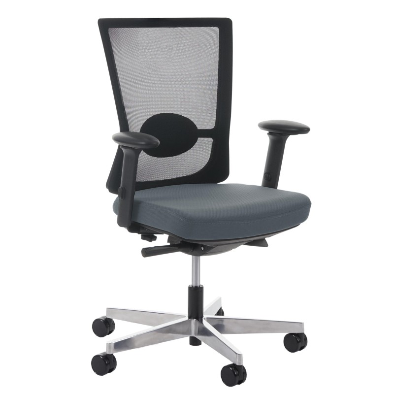 Silla ergonómica NILO, 100% ajustable, en negro