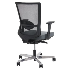 Silla ergonómica NILO, 100% ajustable, en negro