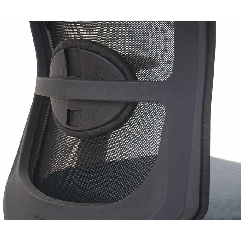 Silla ergonómica NILO, 100% ajustable, en negro