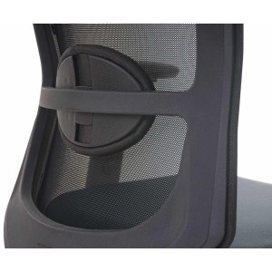 Silla ergonómica NILO, 100% ajustable, en negro
