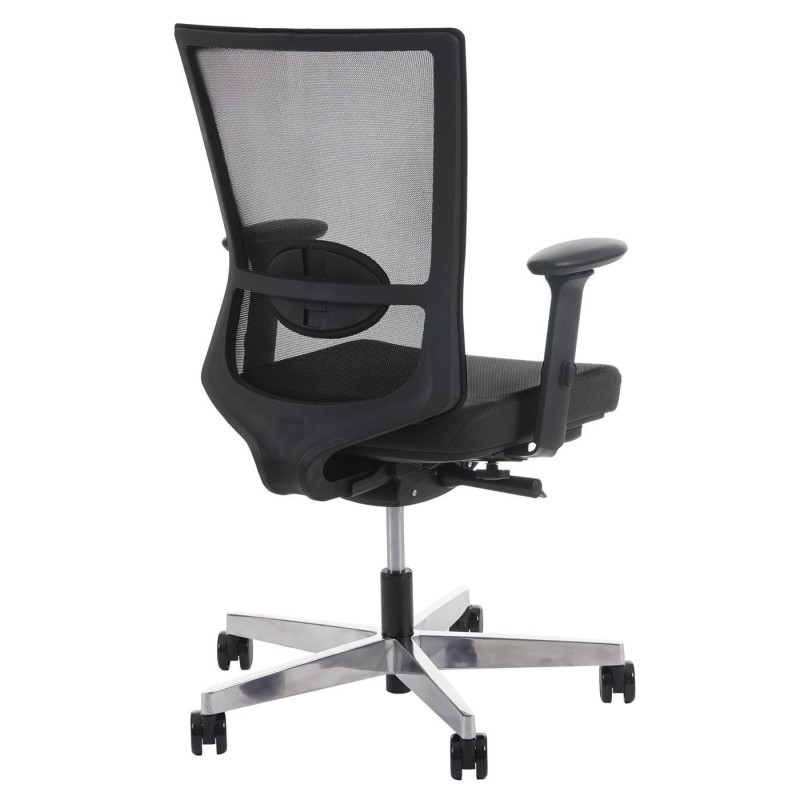 Silla ergonómica NILO, 100% ajustable, en negro