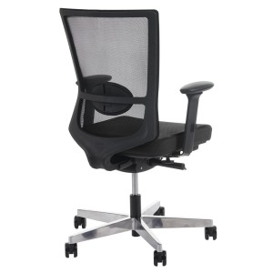 Silla ergonómica NILO, 100% ajustable, en negro