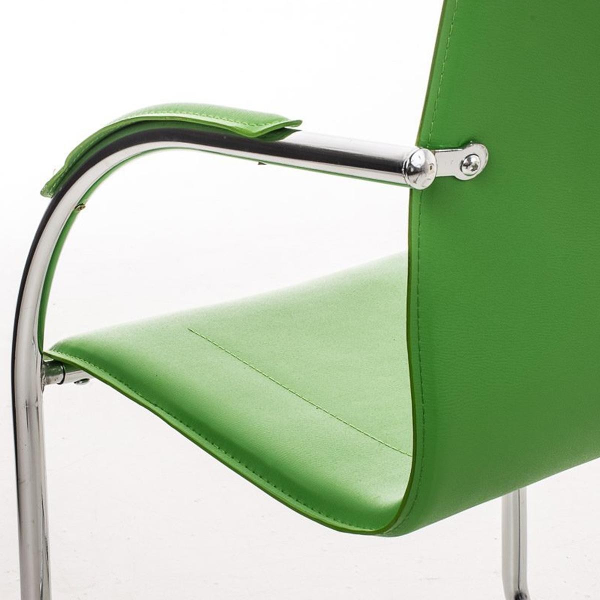 Silla de Confidente FLAP, Estructura Metálica, Elegante y Moderno Diseño en Piel color Negro