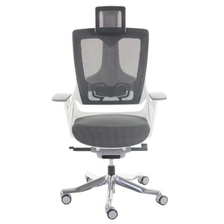 Silla ergonómica NIGER, totalmente ajustable, en gris 2