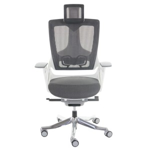 Silla ergonómica NIGER, totalmente ajustable, en gris