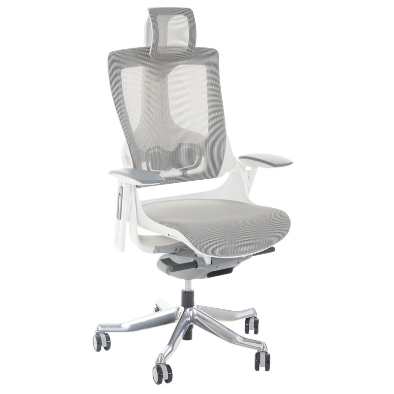 Silla ergonómica NIGER, totalmente ajustable, en gris