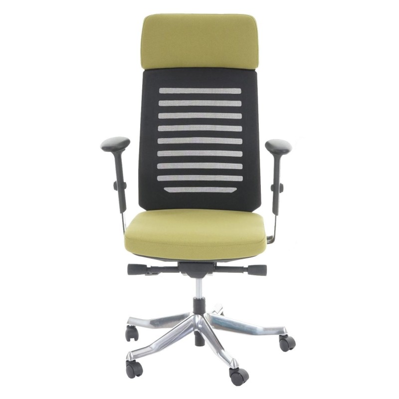 Silla de oficina LIENA PRO, respaldo ergonómico, en tela y malla, color gris
