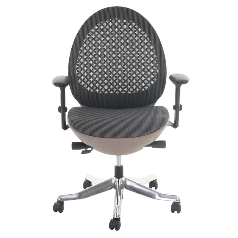 Silla de oficina OBI, diseño espectacular en marrón/ gris