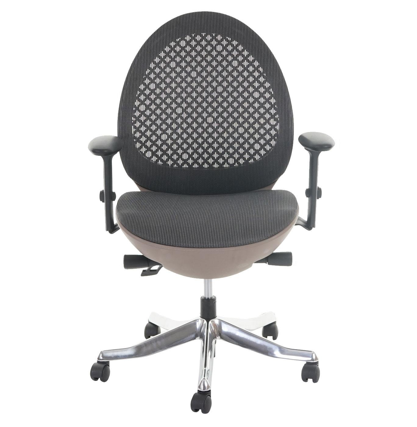 Silla de Diseño OBI, Muy Exclusiva con Excelente Acabado, Ajustable, en Marrón/ Gris