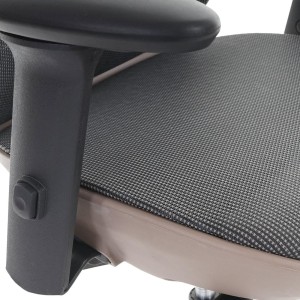 Silla de oficina OBI, diseño espectacular en marrón/ gris