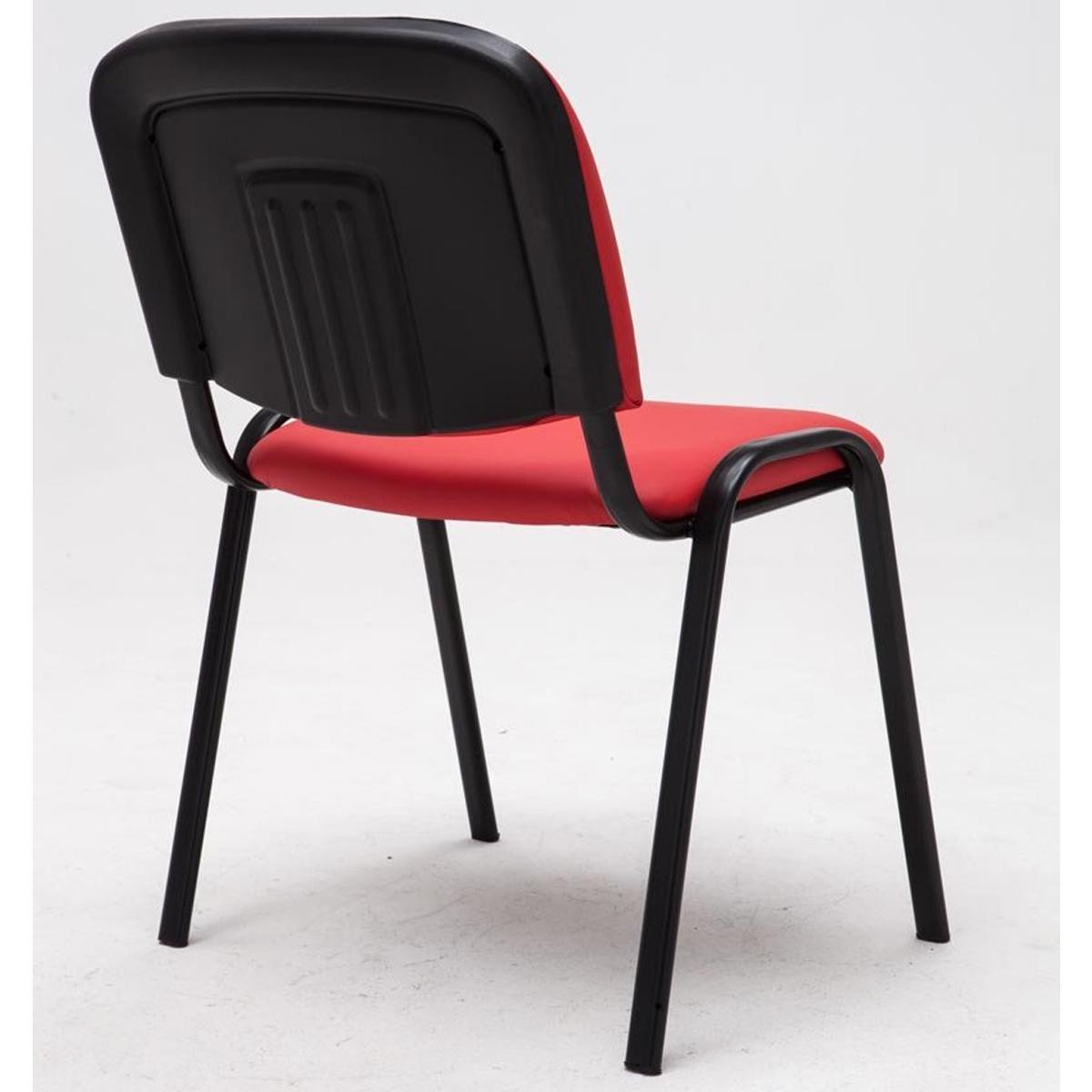 Silla de Confidente MOBY PIEL, Cómoda y Práctica, Precio Increíble, Color Negro y Patas Negras