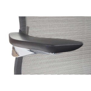 Silla de oficina YANG 10, diseño espectacular piel real y malla, negro