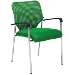 Silla de Confidente JAMAICA, bonito diseño, robusta y resistente, en malla transpirable Negro