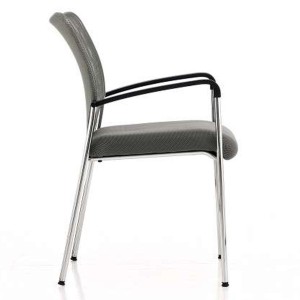 Silla de Confidente JAMAICA, bonito diseño, robusta y resistente, en malla transpirable Negro
