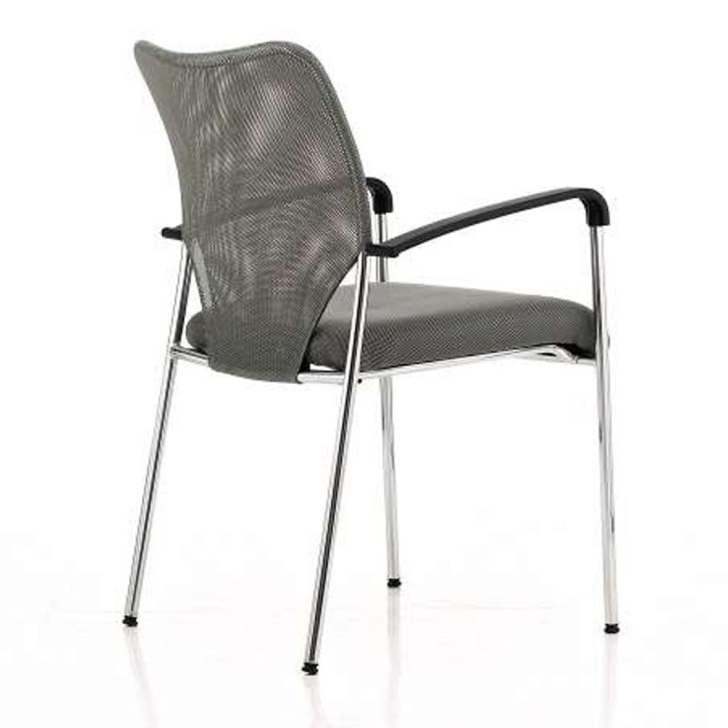 Silla de Confidente JAMAICA, bonito diseño, robusta y resistente, en malla transpirable Negro