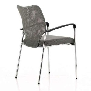 Silla de Confidente JAMAICA, bonito diseño, robusta y resistente, en malla transpirable Negro