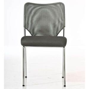 Silla de Confidente JAMAICA, sin brazos, bonito diseño, robusta y resistente, en malla transpirable Negro