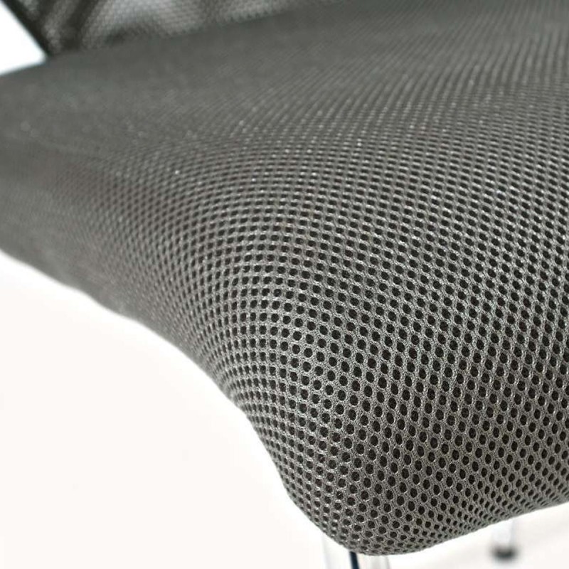 Silla de Confidente JAMAICA, sin brazos, bonito diseño, robusta y resistente, en malla transpirable Negro