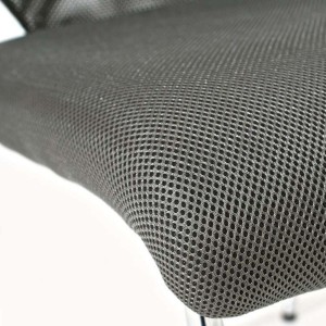 Silla de Confidente JAMAICA, sin brazos, bonito diseño, robusta y resistente, en malla transpirable Negro