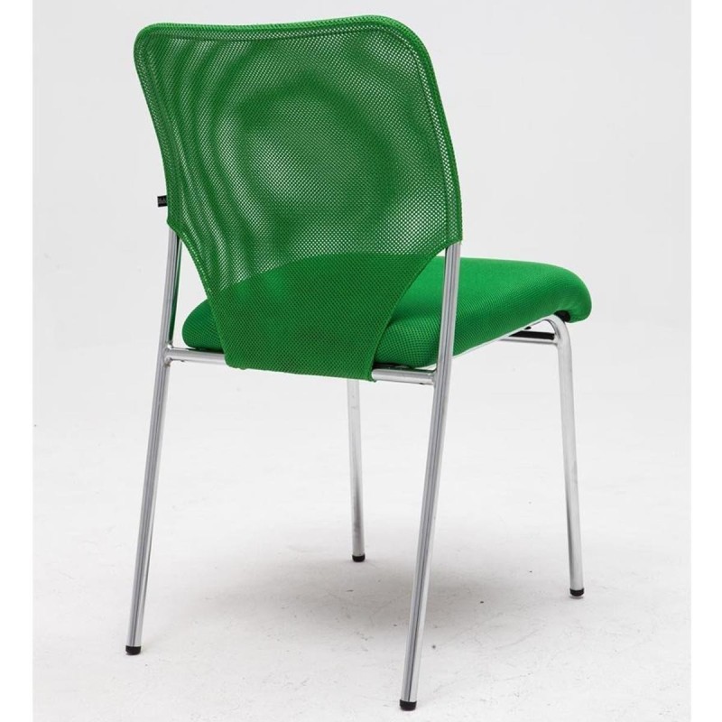 Silla de Confidente JAMAICA, sin brazos, bonito diseño, robusta y resistente, en malla transpirable Negro