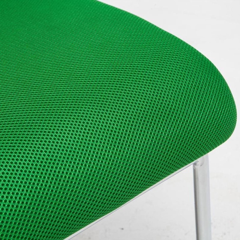 Silla de Confidente JAMAICA, sin brazos, bonito diseño, robusta y resistente, en malla transpirable Negro