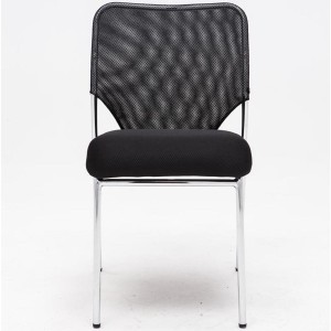 Silla de Confidente JAMAICA, sin brazos, bonito diseño, robusta y resistente, en malla transpirable Negro