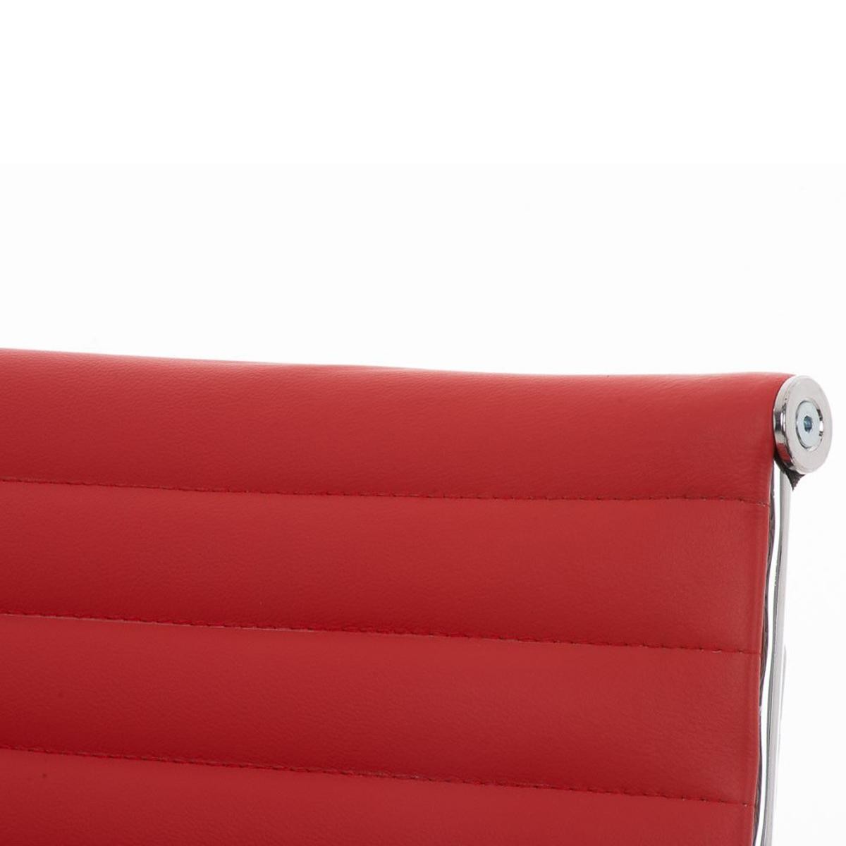 Silla de Confidente CAMERON, Ergonómica, Gran Diseño, en Piel Genuina color Negro